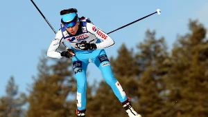 Kornelia Kubińska na trasie w Lahti