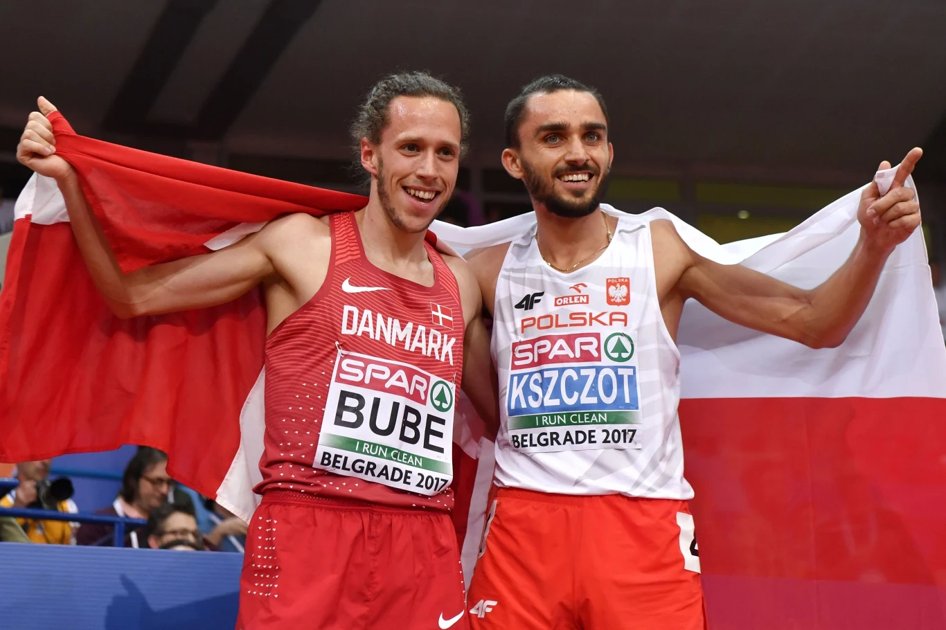 Adam Kszczot (z prawej) z Andreasem Bube Adam Kszczot (z prawej) z Andreasem Bube
