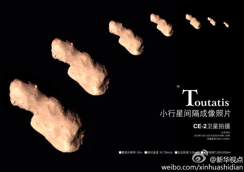 Asteroida Toutatis okiem misji Chang'e 2