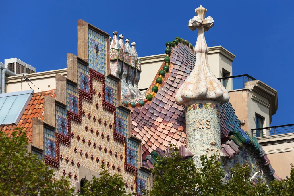 Casa Amatller i Casa Batllo w Barcelonie, Hiszpania.