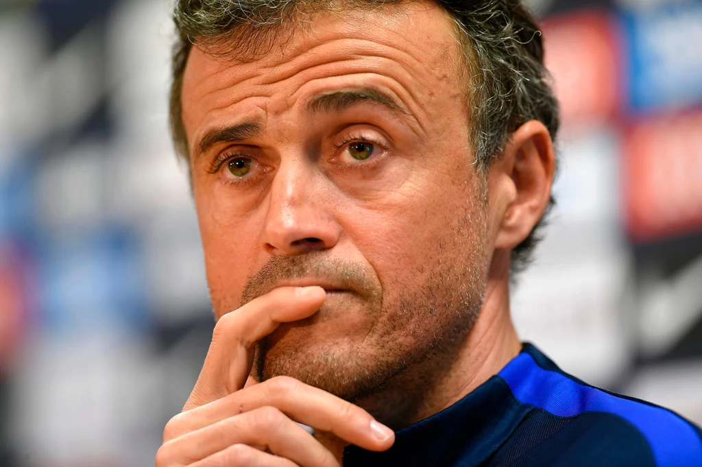 Luis Enrique na konferencji prasowej Luis Enrique na konferencji prasowej