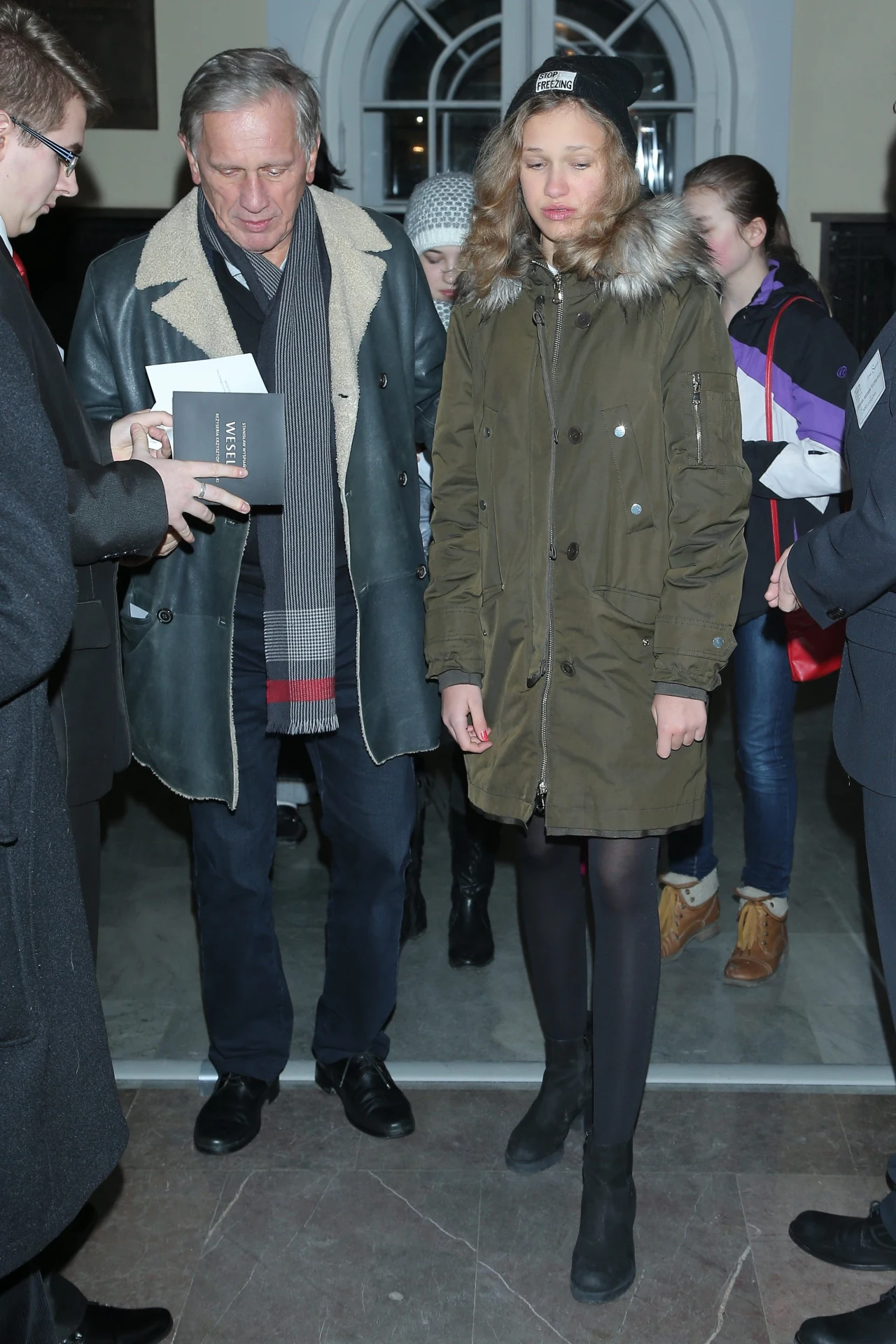 Jan Englert z córką