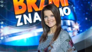 Joanna Jabłczyńska na planie programu "Twoja Twarz Brzmi Znajomo"