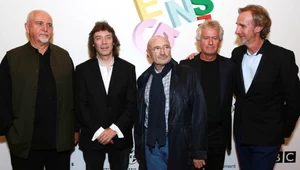 Genesis w 2014 r.: od lewej Peter Gabriel, Steve Hackett, Phil Collins, Tony Banks i Mike Rutheford