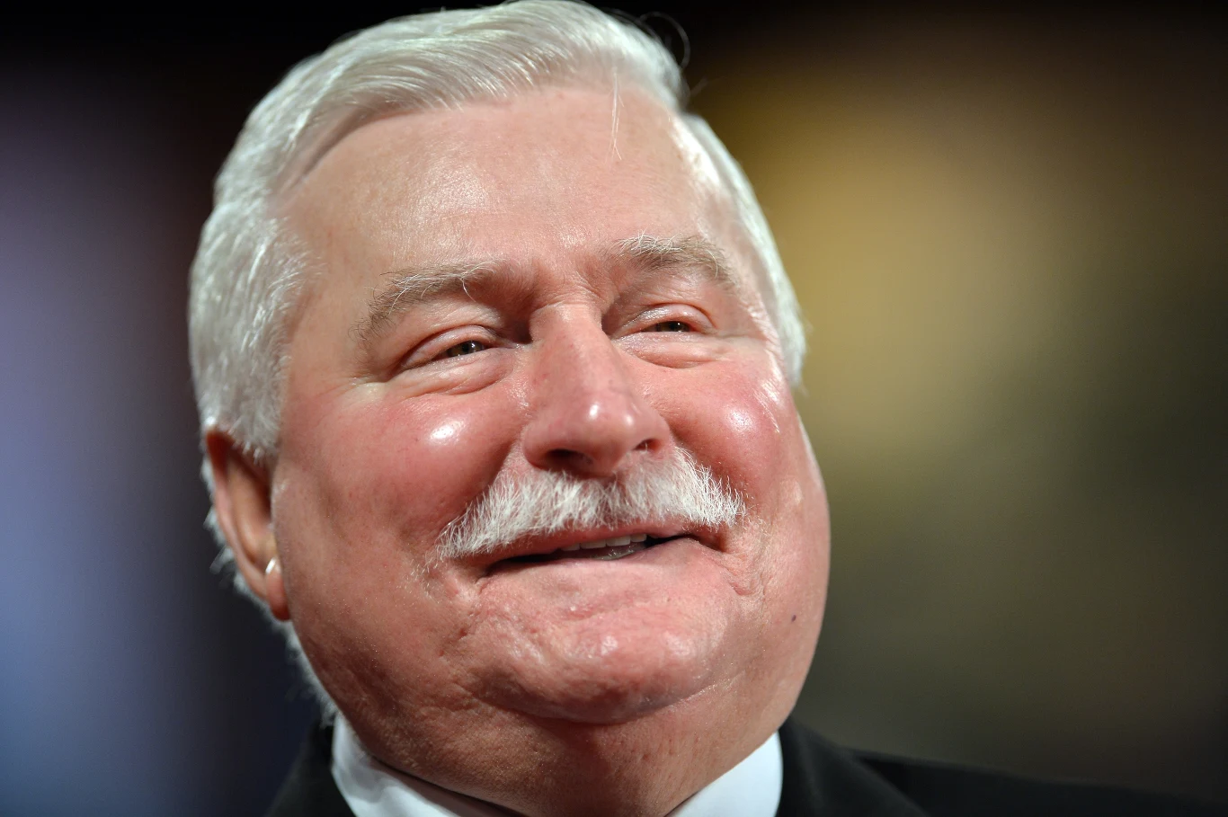 Prezydent Lech Wałęsa podczas prezentacji filmu "Wałęsa: Człowiek z nadziei" w Wenecji