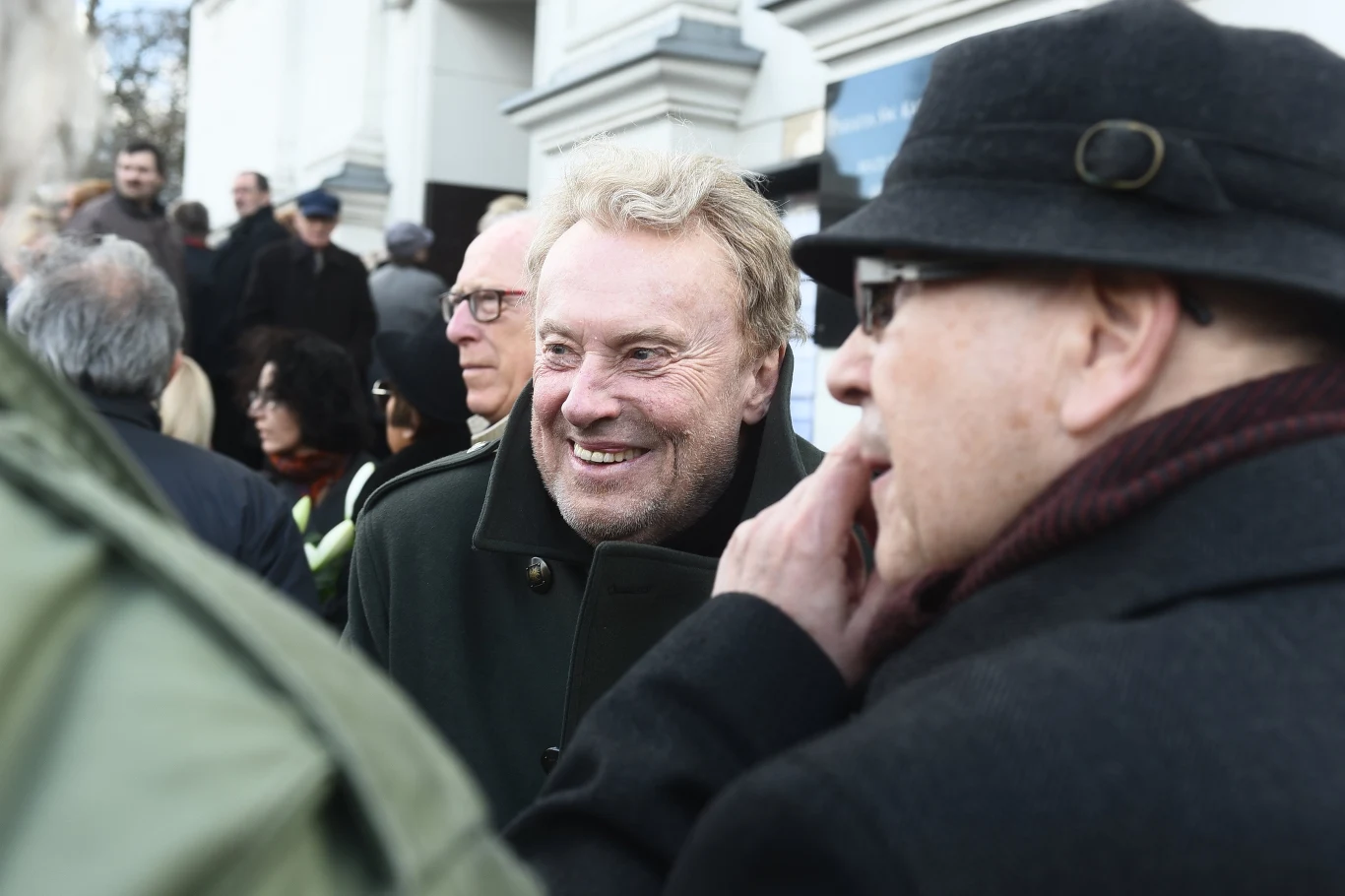 Daniel Olbrychski na pogrzebie Wojciecha Młynarskiego Daniel Olbrychski na pogrzebie Wojciecha Młynarskiego