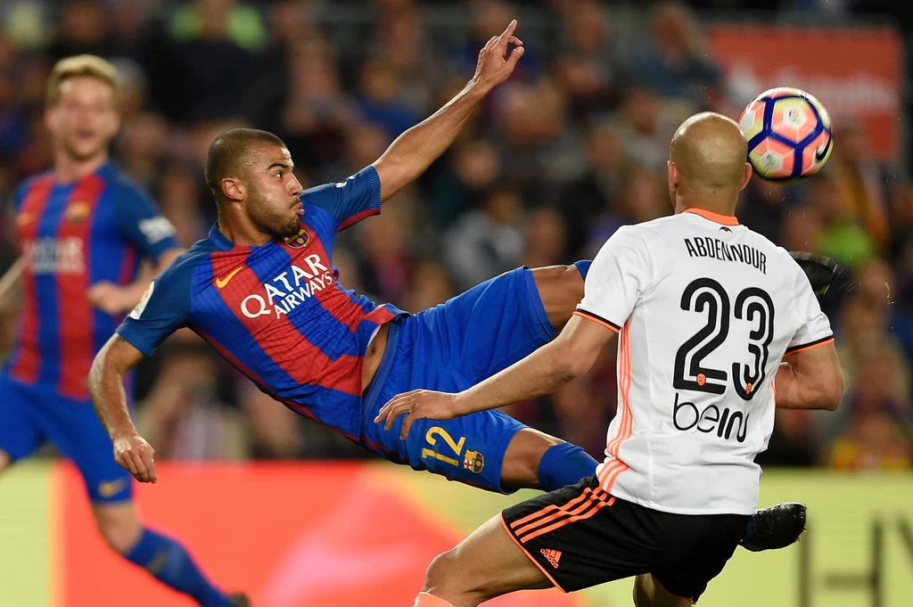 Rafinha podczas spotkania z Valencią