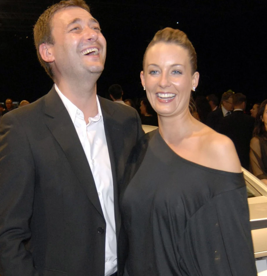 Małgorzata z byłym mężem