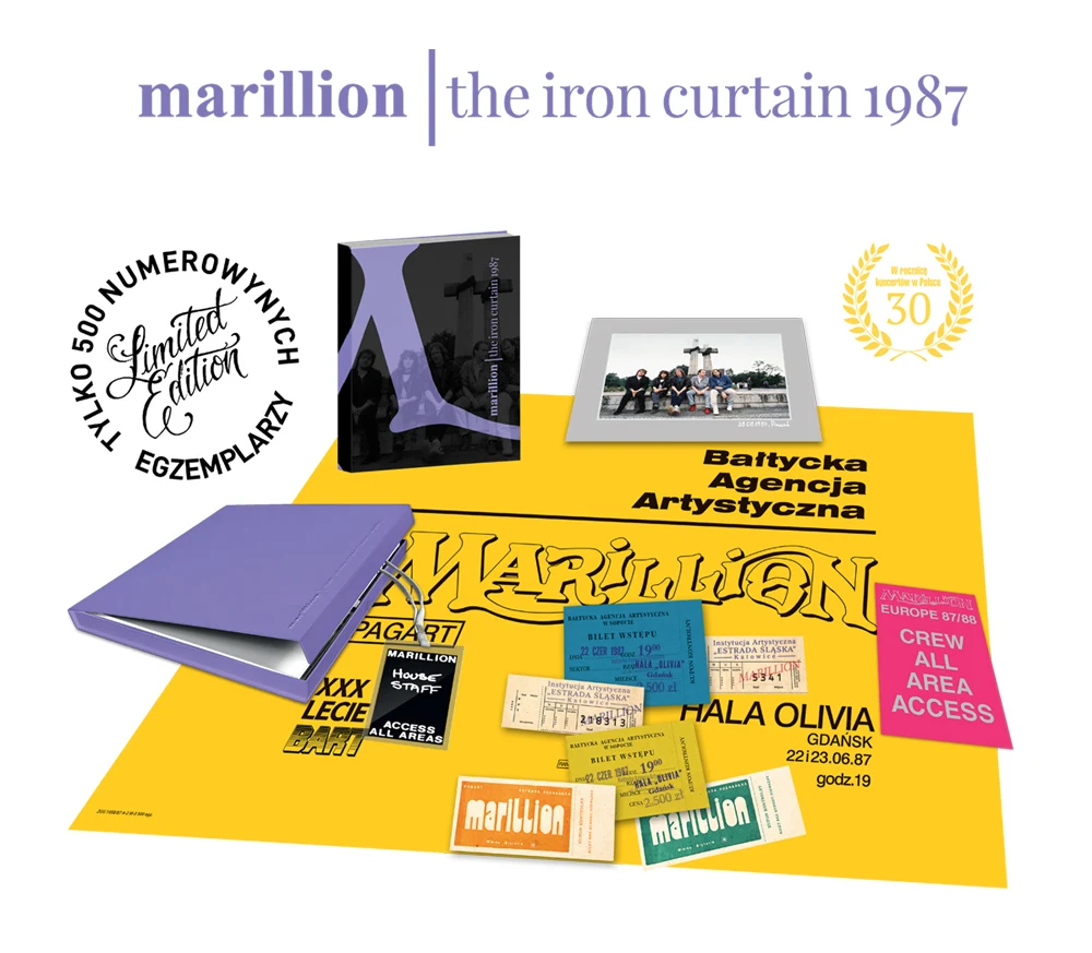 Elementy boxu "Marillion. The Iron Curtain 1987"