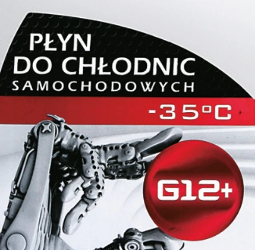 Kolor liliowy lub czerwony i oznaczenia G12-G13 to cechy płynów organicznych.