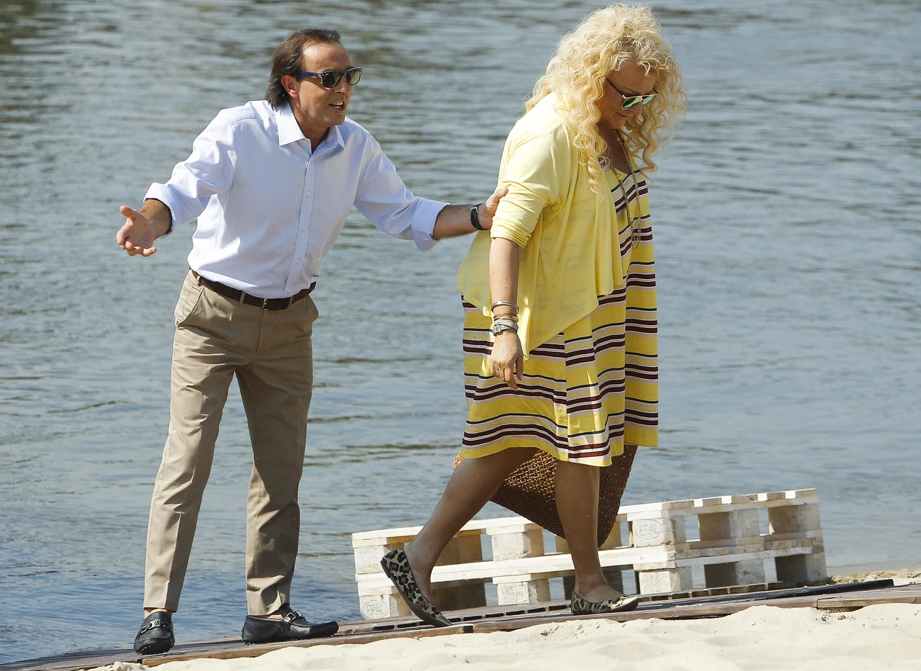 Michel Moran w towarzystwie Magdy Gessler Michel Moran w towarzystwie Magdy Gessler