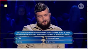 Pytanie w "Milionerach" za 20 tys. zł