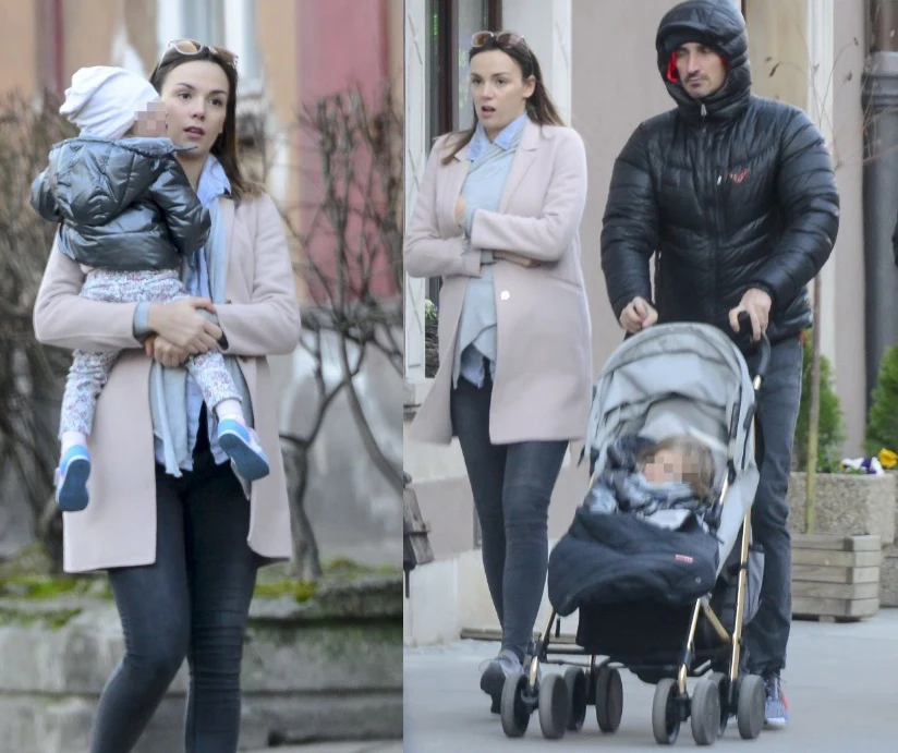 Paulina i Sebastian z córą