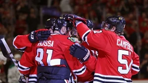 Marian Hossa strzelił jednego z goli dla Chicago Blackhawks