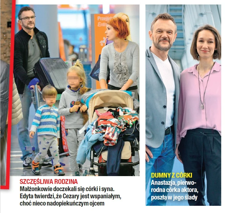 Czarek z Edytą i dziećmi oraz córką z poprzedniego związku Czarek z Edytą i dziećmi oraz córką z poprzedniego związku