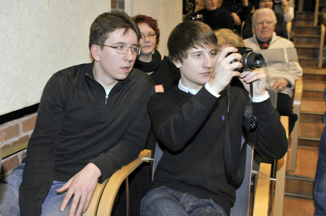 Adam i Andrzej, synowie Krystyny Jandy i Edwarda Kłosińskiego