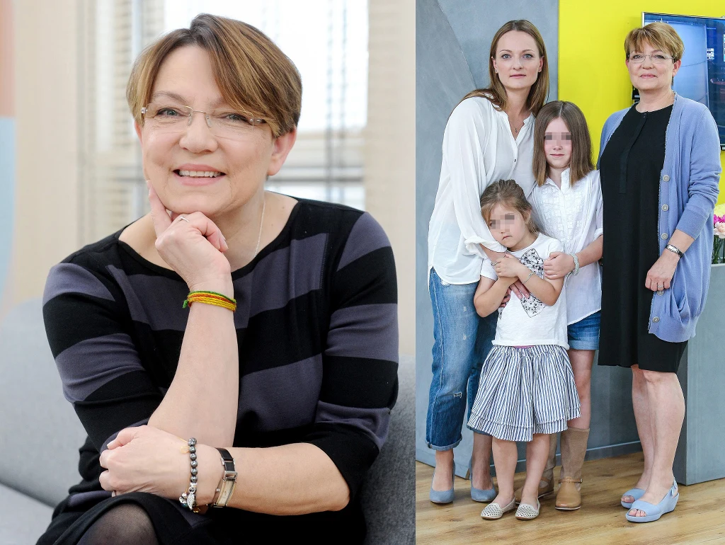 Krystyna Czubówna z córką i wnuczkami