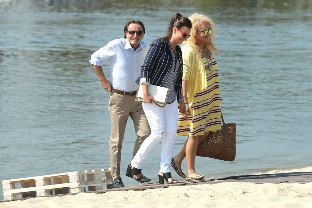 Anna Starmach, na zdj. z Michelem Moranem i Magdą Gessler