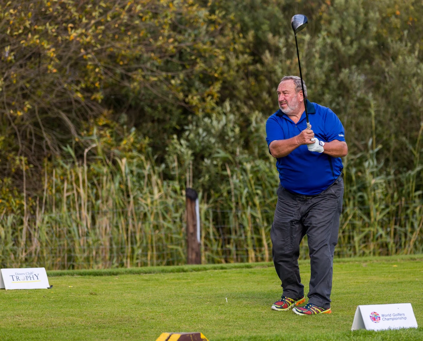 Tadeusz Drozda na polu golfowym