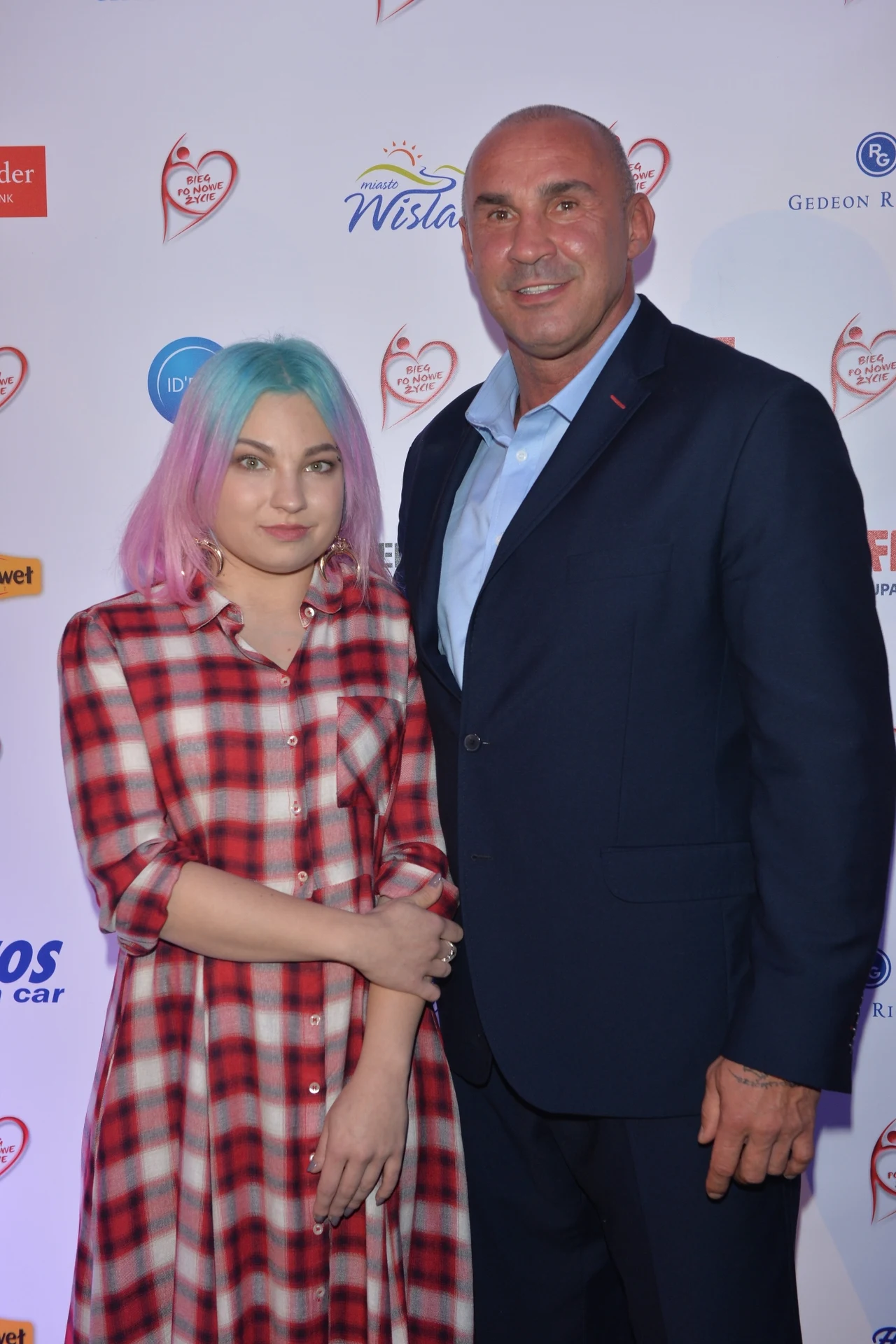 Przemysław Saleta z córką Nicole, marzec 2017