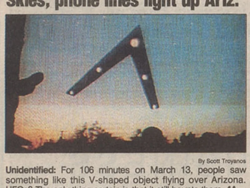 Zdjęcie, jakie pojawiło się w lokalnej gazecie 20 lat temu