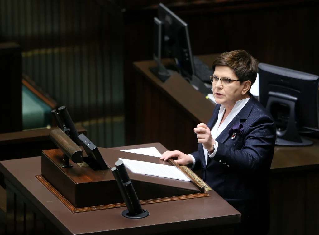 Premier Beata Szydło w Sejmie