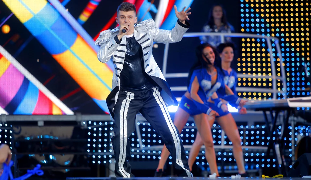 Tomasz "Nieci" Niecikowski podczas występu