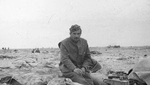 Żołnierz Samodzielnej Brygady Strzelców Karpackich w czasie bitwy pod Gazalą