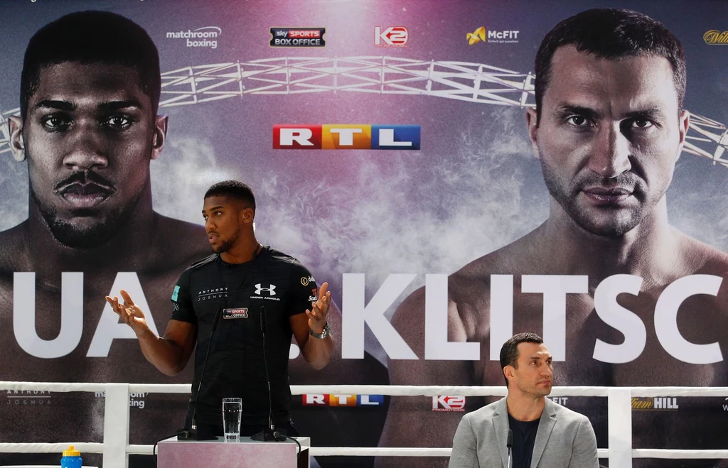 Anthony Joshua i Władymir Kliczko Anthony Joshua i Władymir Kliczko