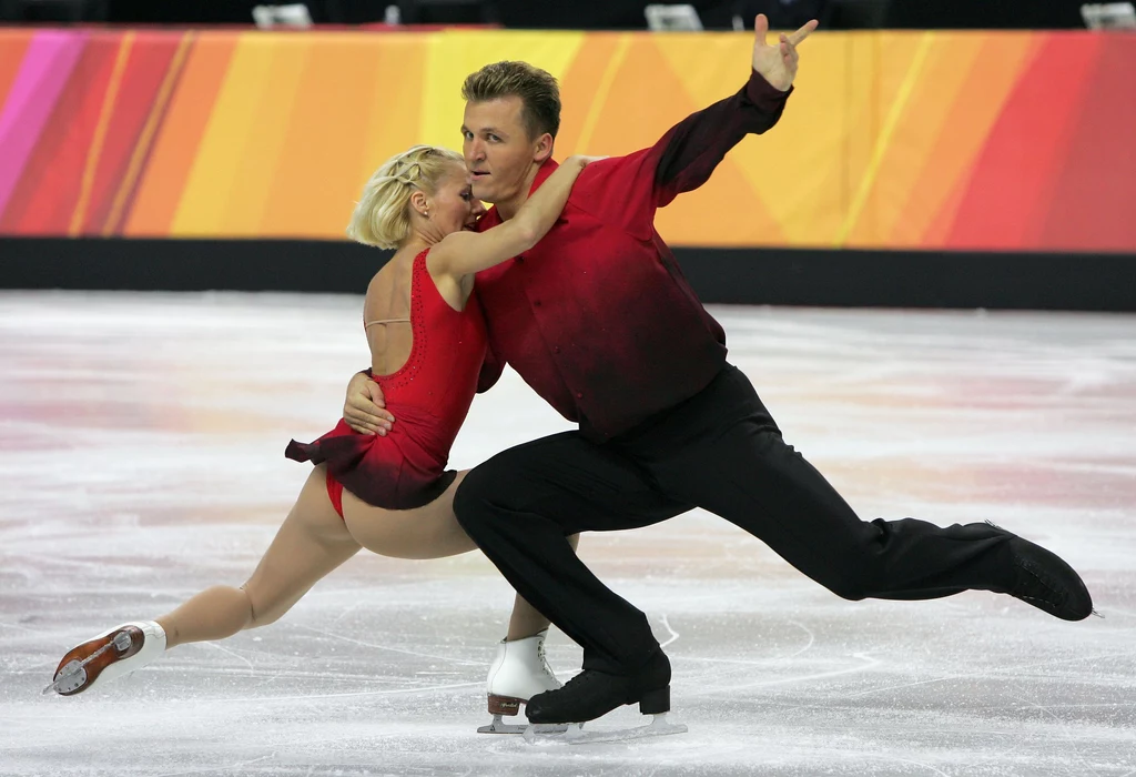 Dorota Zagórska i Mariusz Sudek podczas Zimowych Igrzysk Olimpijskich 2006 w Turynie