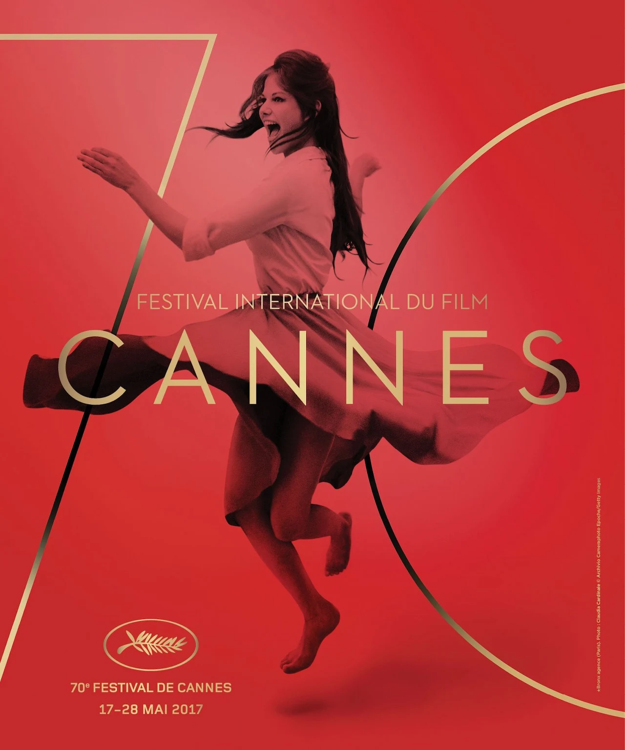 Claudia Cardinale na plakacie 70. edycji festiwalu filmowego w Cannes Claudia Cardinale na plakacie 70. edycji festiwalu filmowego w Cannes