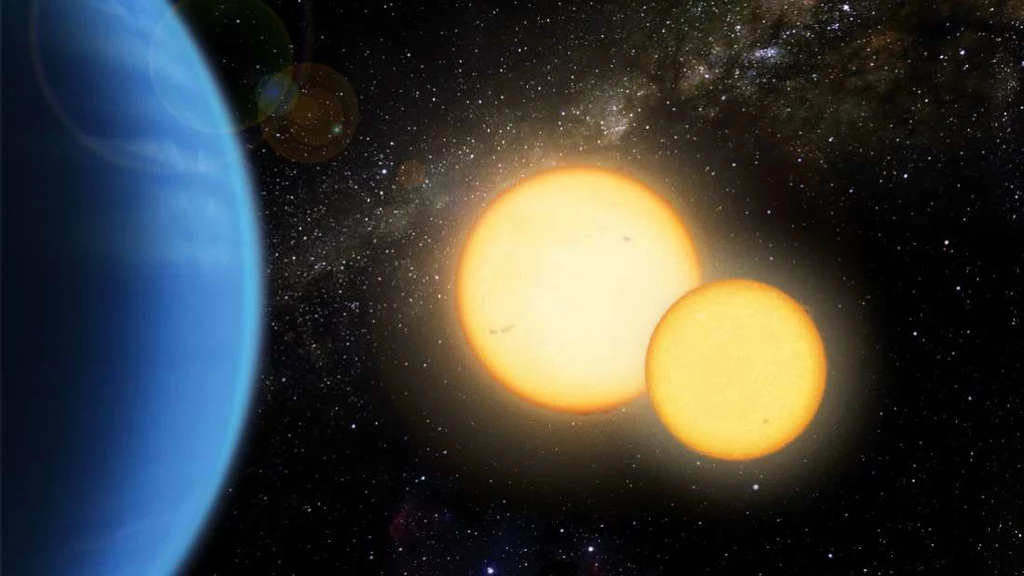 Wizja artystyczna układu Kepler-35