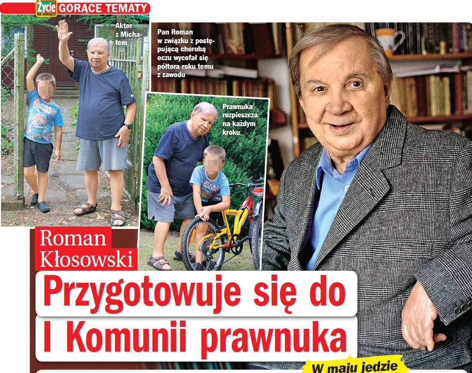 Roman Kłosowski z prawnukiem