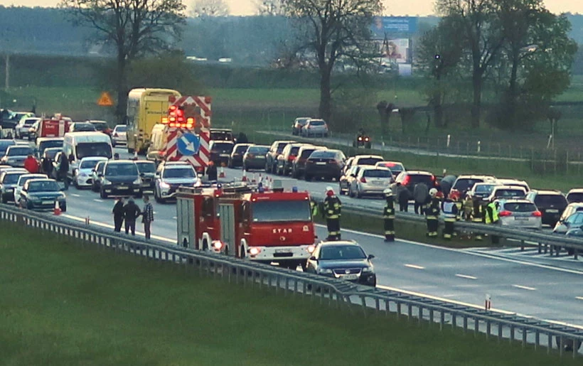 Karambol na autostradzie A2 w Wielkopolsce /Gorąca Linia RMF FM 