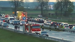 Karambol na autostradzie A2 w Wielkopolsce /Gorąca Linia RMF FM 