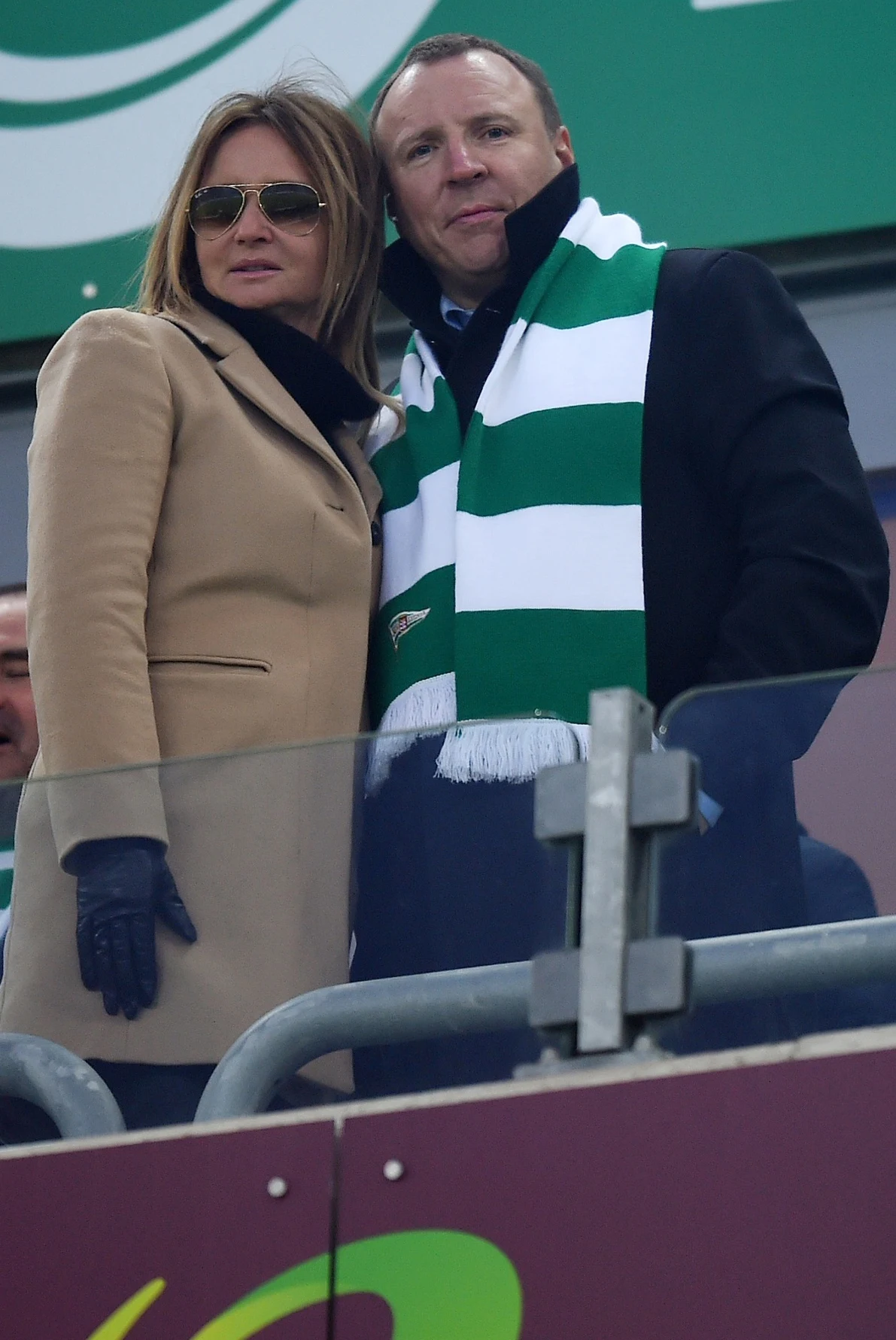 Jacek Kurski z ukochaną na meczu Lechia Gdańsk-Arka Gdynia Jacek Kurski z ukochaną na meczu Lechia Gdańsk-Arka Gdynia