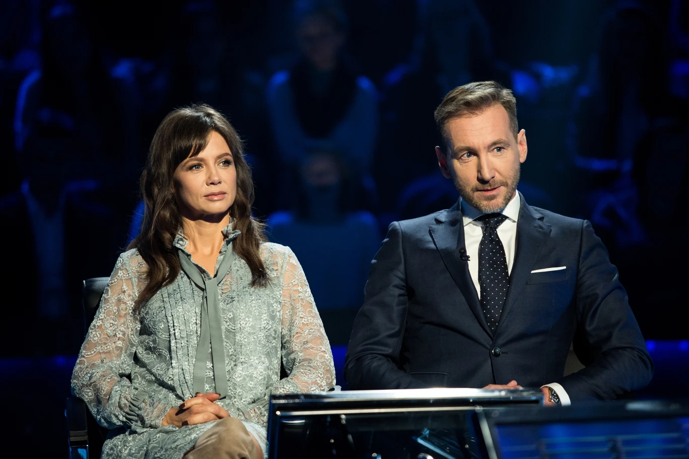 Kinga Rusin i Piotr Kraśko w "Milionerach"