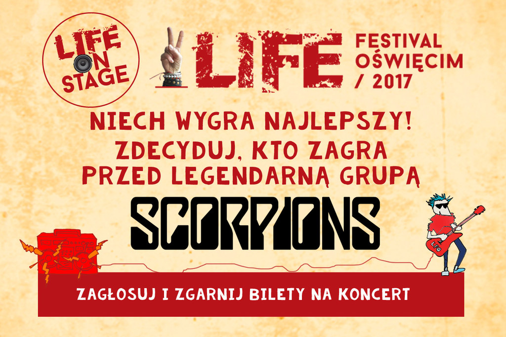 Wybierz swojego faworyta w konkursie Life On Stage