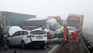 Karambol na autostradzie A1