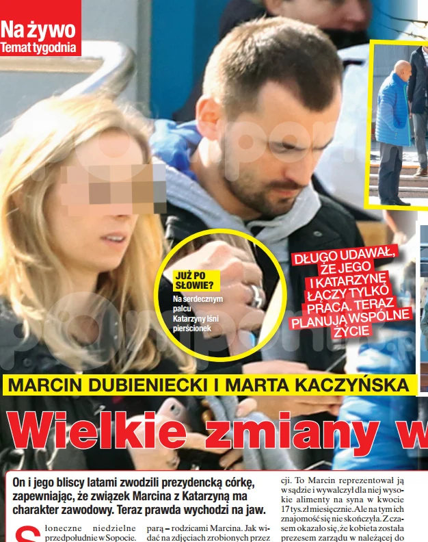 Zdjęcia i rewelacje z życia Marcina Dubienieckiego opublikował tygodnik "Na Żywo"
