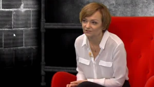 Izabela Dąbrowska w programie TVN Style "Magiel towarzyski"