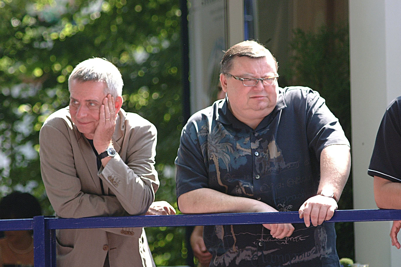 Krzysztof Materna i Wojciech Mann w 2002 roku Krzysztof Materna i Wojciech Mann w 2002 roku