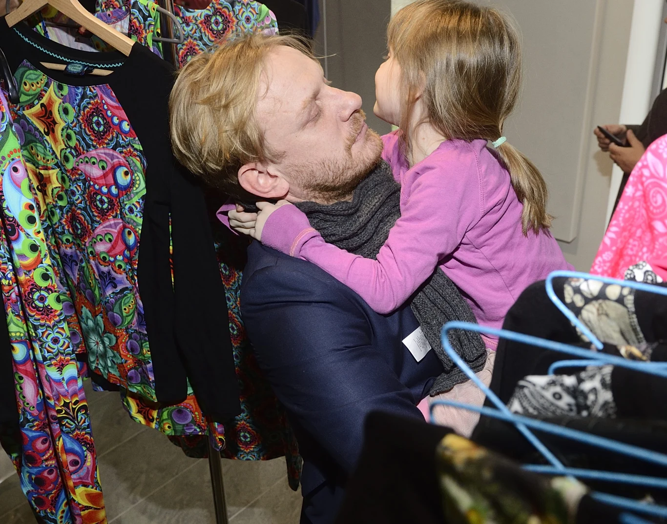 Żukowski z córką Żukowski z córką