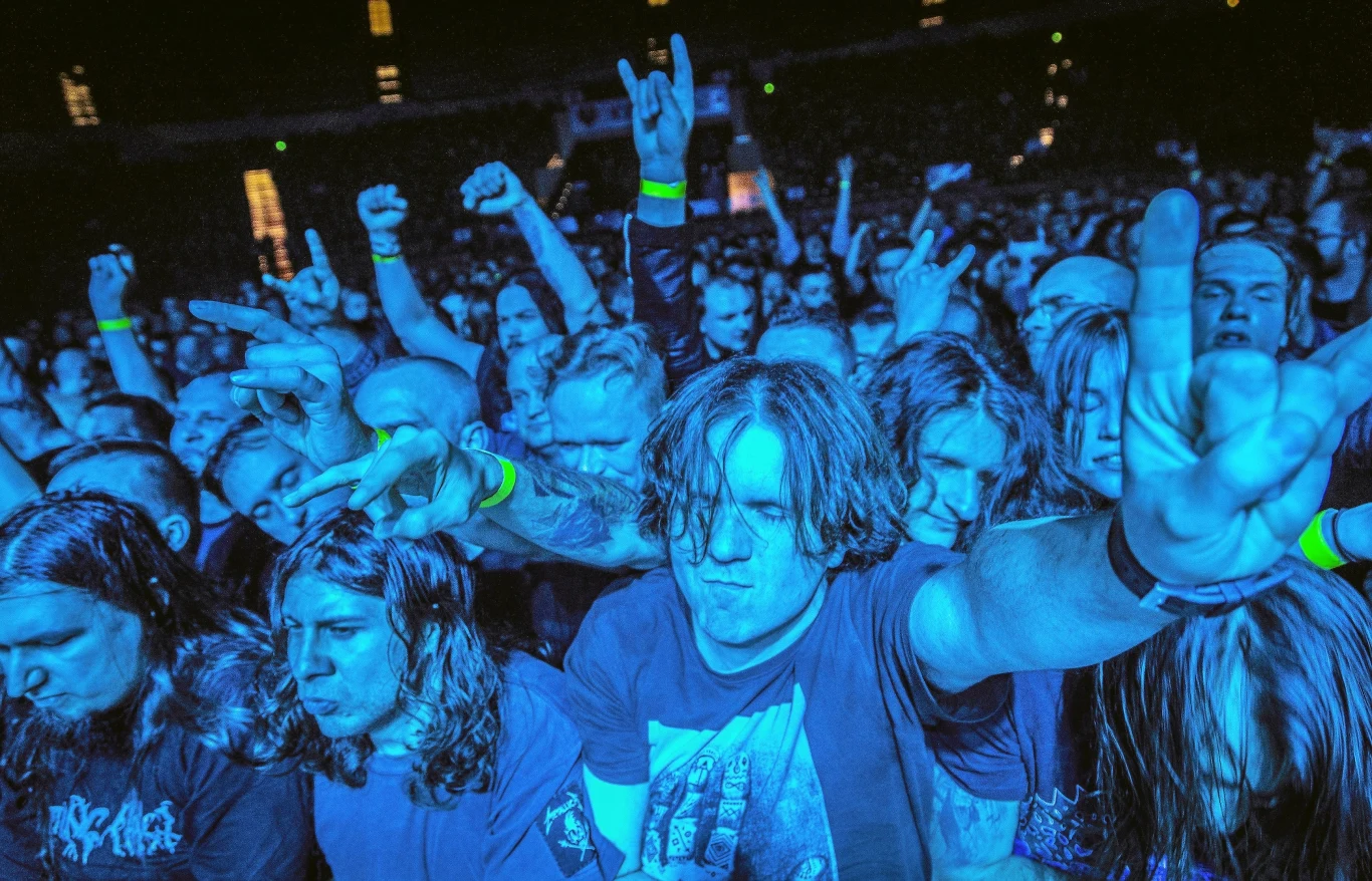 Publiczność zgromadzona w Spodku.