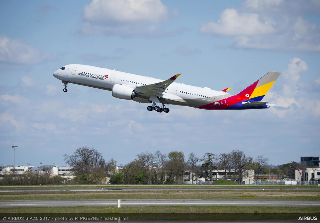 Airbus A350-900 odebrany przez linie lotnicze Asiana Airlines