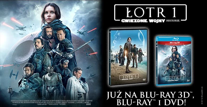 Dystrybutorem filmu "Łotr 1. Gwiezdne wojny - historie" na płytach Blu-ray 3D, Blu-ray i DVD jest Galapagos Films Dystrybutorem filmu "Łotr 1. Gwiezdne wojny - historie" na płytach Blu-ray 3D, Blu-ray i DVD jest Galapagos Films