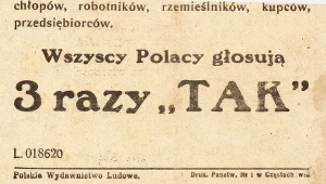 Ulotka propagandowa komunistów