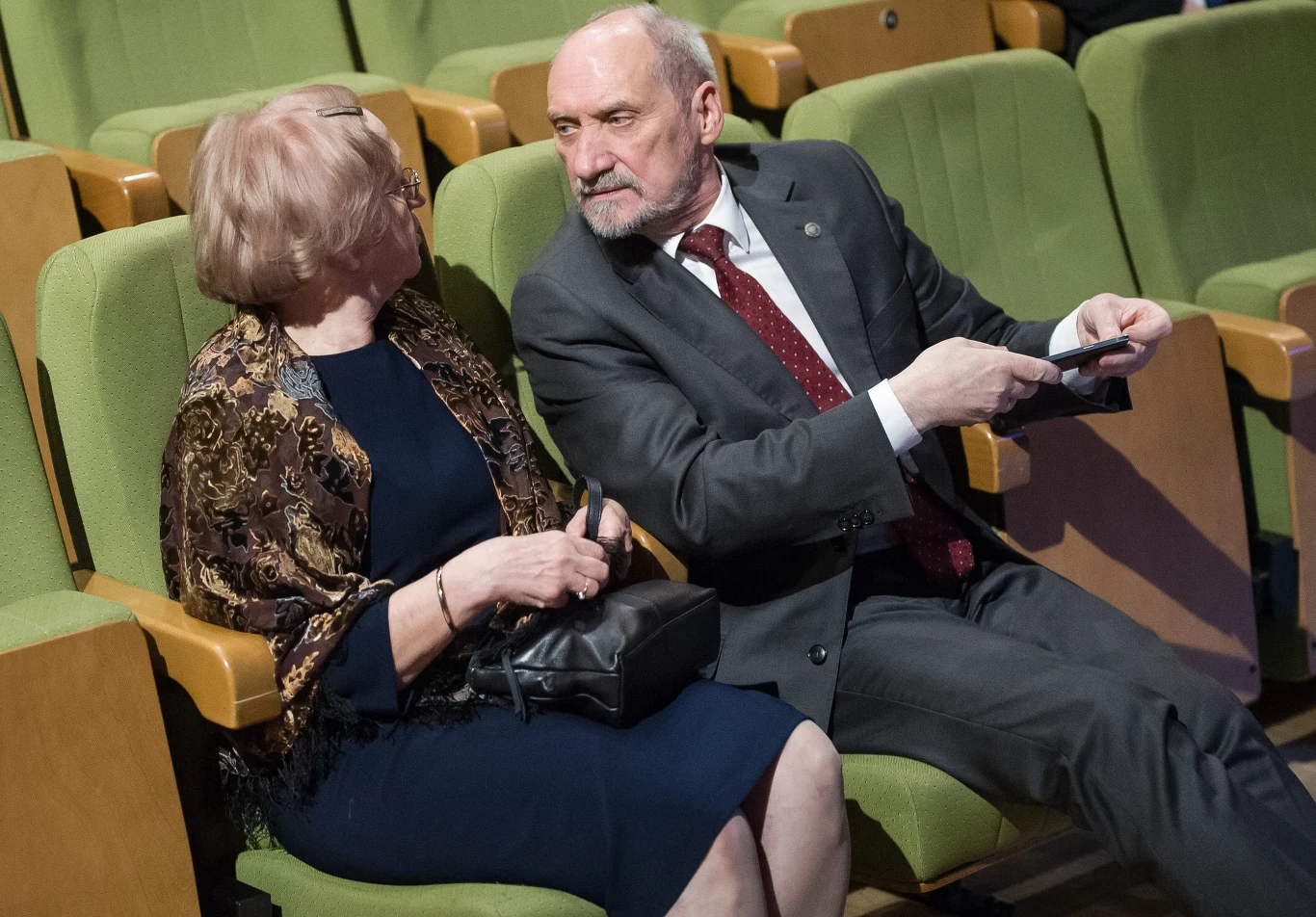 Antoni Macierewicz z żoną Antoni Macierewicz z żoną