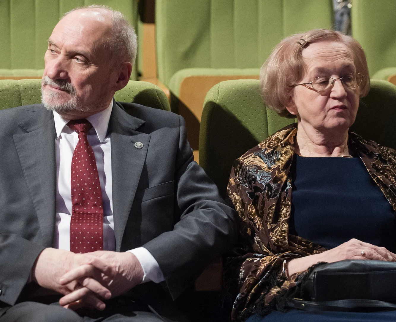 Antoni Macierewicz z żoną Antoni Macierewicz z żoną