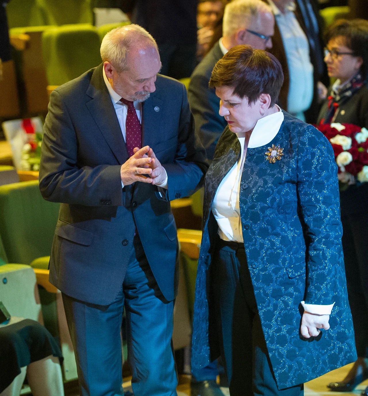 Antoni Macierewicz w rozmowie z Beatą Szydło Antoni Macierewicz w rozmowie z Beatą Szydło
